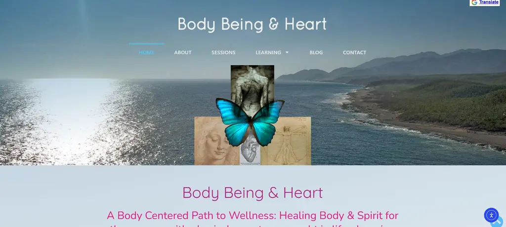 Body Being & Heart homepage